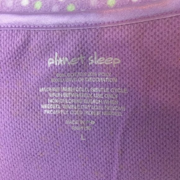 Planet Sleep PJ's  Microfleece Purple 14-16 - Picture 2 of 6